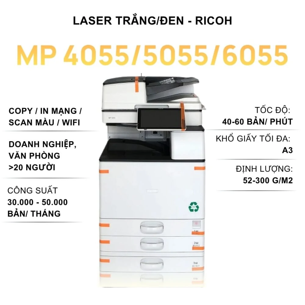 Máy photocopy Ricoh lắp đặt tại văn phòng