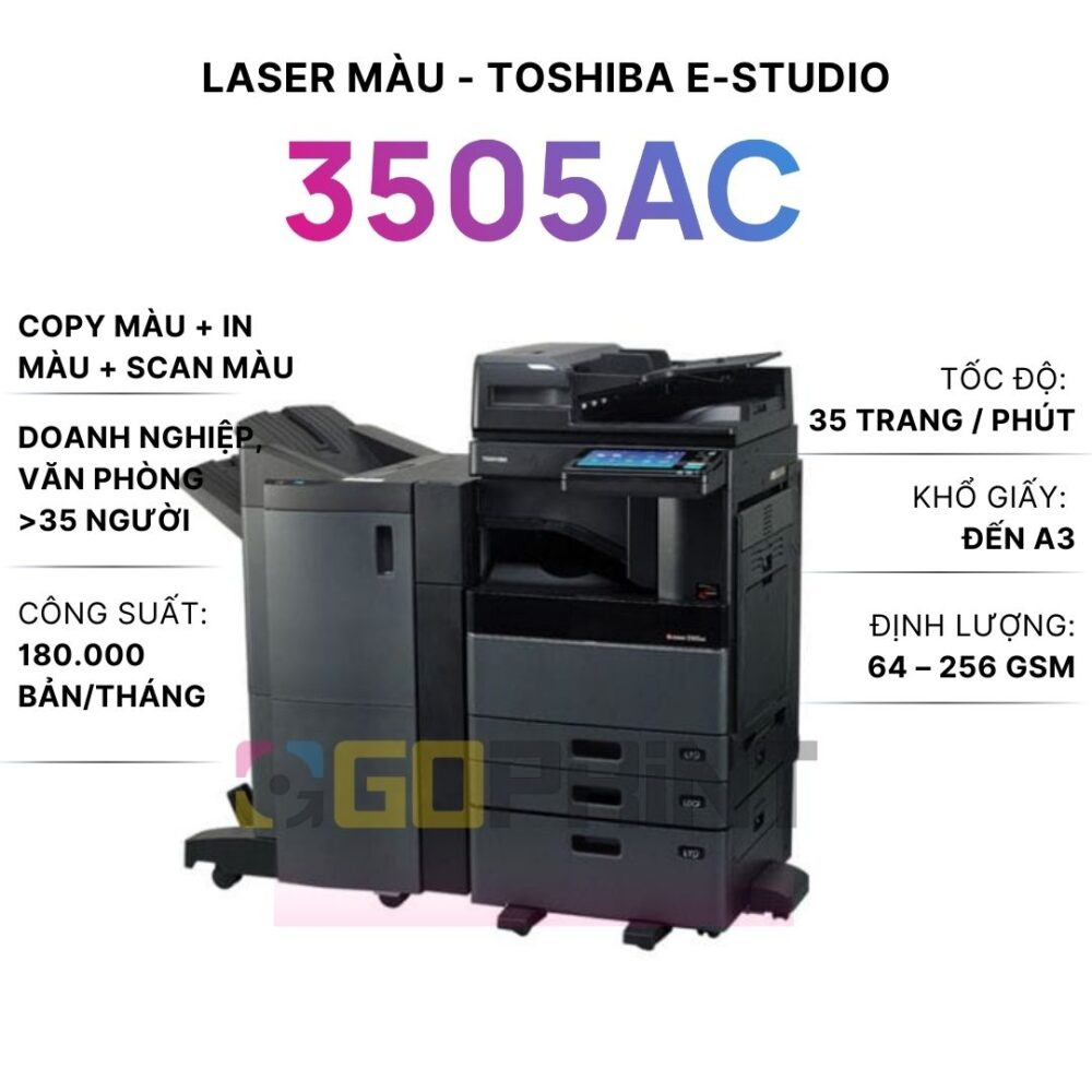 Máy photocopy Toshiba E 3505AC, dòng màu cao cấp