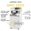 Máy photocopy RICOH MPC 4503, tốc độ 45 bản/phút