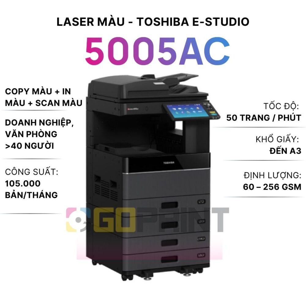 Máy photocopy TOSHIBA E 5005AC, hiện đại, chất lượng