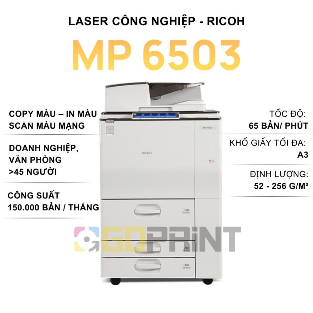 Máy photocopy RICOH MP 6503 công suất vượt trội