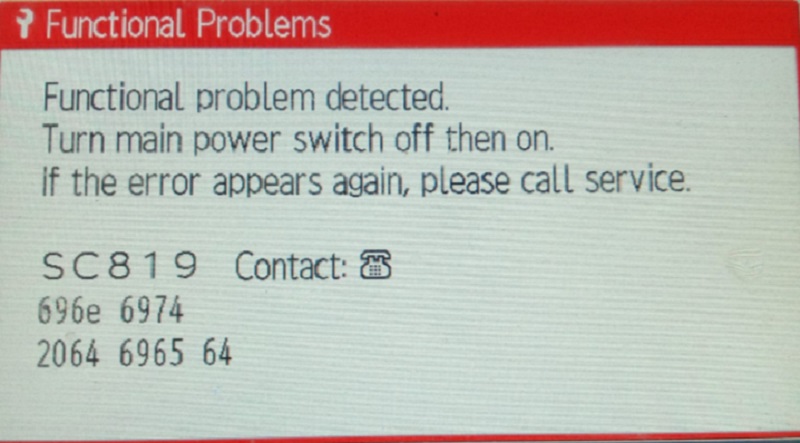 Tổng Hợp Lỗi SC 819, 865, 870, 873 máy Ricoh: Nguyên Nhân - Cách Khắc Phục