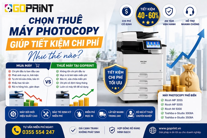 Chọn Thuê Máy Photocopy Giúp Tiết Kiệm Chi Phí Như Thế Nào?